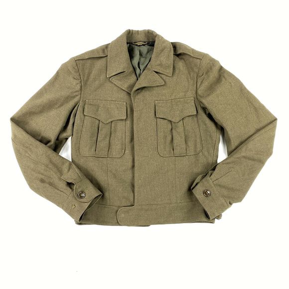 Vintage 40's Eisenhower Ike Wool Military Jacket - Picture 1 of 9